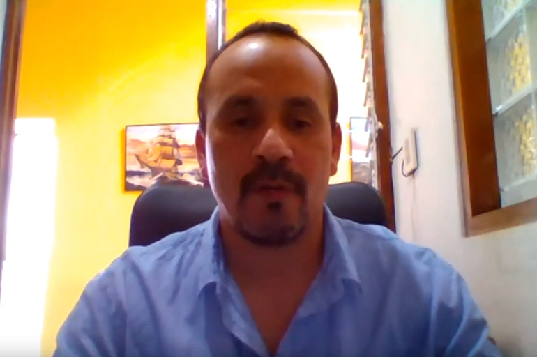 Pedro Atoche, miembro de la Comisión Electoral del Sindicato Unitario de Trabajadores de Apm Terminals Callao